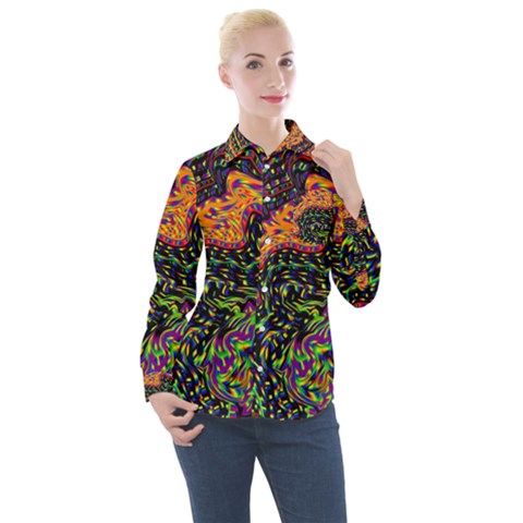 Goghwave Women s Long Sleeve Pocket Shirt by LW41021