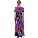 Abstract  High Waist Short Sleeve Maxi Dress View2