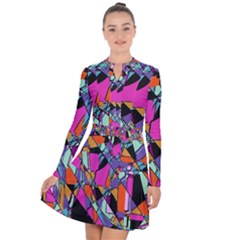 Abstract  Long Sleeve Panel Dress by LW41021