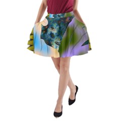 Jungle Lion A-line Pocket Skirt by LW41021