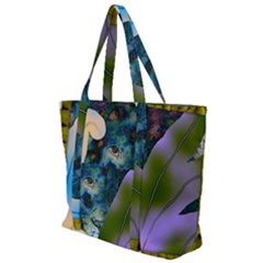 Jungle Lion Zip Up Canvas Bag by LW41021