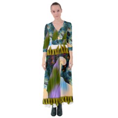 Jungle Lion Button Up Maxi Dress by LW41021