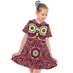 Tropical Twist Kids  Short Sleeve Shirt Dress by LW323