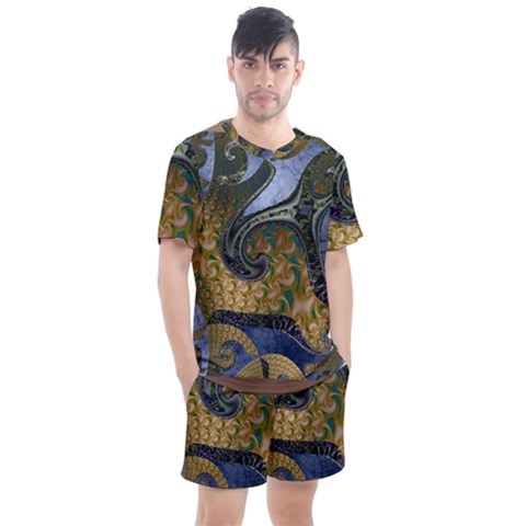 Ancient Seas Men s Mesh Tee And Shorts Set by LW323