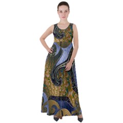 Ancient Seas Empire Waist Velour Maxi Dress by LW323