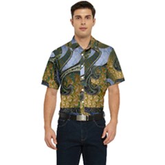 Ancient Seas Men s Short Sleeve Pocket Shirt  by LW323