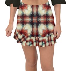 Royal Plaid Fishtail Mini Chiffon Skirt by LW323