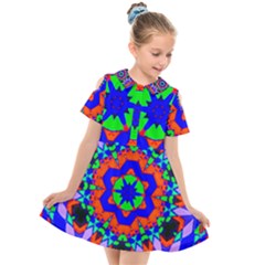 Excite Kids  Short Sleeve Shirt Dress by LW323