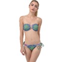 Spring flower3 Twist Bandeau Bikini Set View1