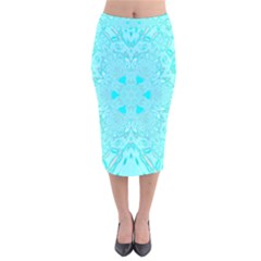 Sky Angel Velvet Midi Pencil Skirt by LW323