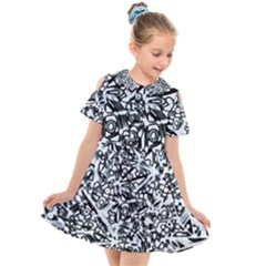 Beyond Abstract Kids  Short Sleeve Shirt Dress by LW323