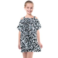 Beyond Abstract Kids  One Piece Chiffon Dress by LW323