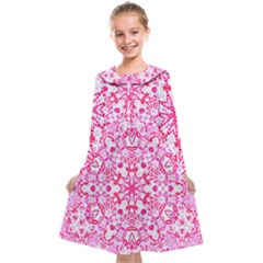 Pink Petals Kids  Midi Sailor Dress by LW323