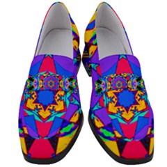 Fairground Women s Chunky Heel Loafers by LW323