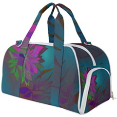 Evening Bloom Burner Gym Duffel Bag by LW323