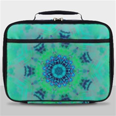 Blue Green  Twist Full Print Lunch Bag by LW323