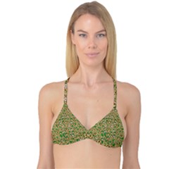 Florals In The Green Season In Perfect  Ornate Calm Harmony Reversible Tri Bikini Top by pepitasart