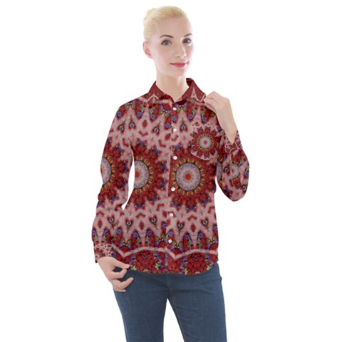 Redyarn Women s Long Sleeve Pocket Shirt by LW323