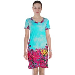 Flowers Short Sleeve Nightdress by LW323