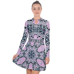 Lacygem-2 Long Sleeve Panel Dress by LW323