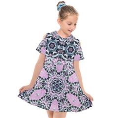 Lacygem-2 Kids  Short Sleeve Shirt Dress by LW323