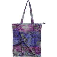 Warp And Weft Double Zip Up Tote Bag by kaleidomarblingart