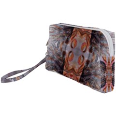 Abstract Marbling Symmetry Wristlet Pouch Bag (small) by kaleidomarblingart