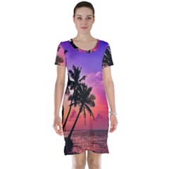 Ocean Paradise Short Sleeve Nightdress by LW323