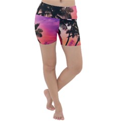 Ocean Paradise Lightweight Velour Yoga Shorts by LW323