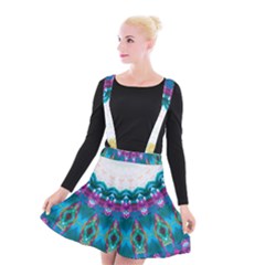 Peacock Suspender Skater Skirt by LW323