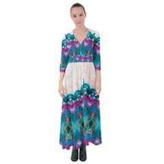 Peacock Button Up Maxi Dress by LW323