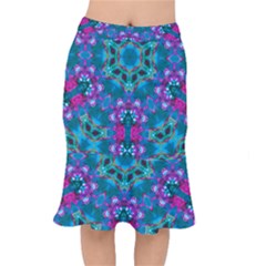 Peacock2 Short Mermaid Skirt by LW323