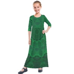 Freshspring1 Kids  Quarter Sleeve Maxi Dress by LW323