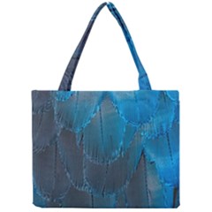 Feathery Blue Mini Tote Bag by LW323