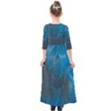 Feathery Blue Kids  Quarter Sleeve Maxi Dress View2