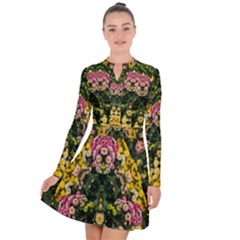 Springflowers Long Sleeve Panel Dress by LW323