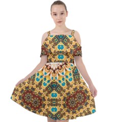 Worthyisthelamb Cut Out Shoulders Chiffon Dress by LW323