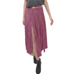 Misty Rose Velour Split Maxi Skirt by LW323