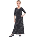 Topography map Kids  Quarter Sleeve Maxi Dress View1