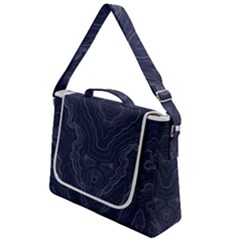 Blue Topography Box Up Messenger Bag by goljakoff