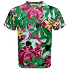 Floral-abstract Men s Cotton Tee by PollyParadise