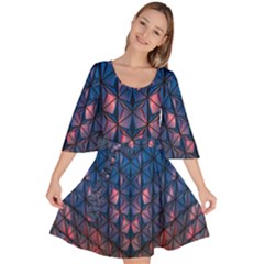 Abstract3 Velour Kimono Dress by LW323