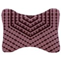 Burgundy Velour Seat Head Rest Cushion View1