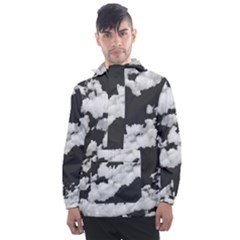 Cumulus Abstract Design Men s Front Pocket Pullover Windbreaker by dflcprintsclothing