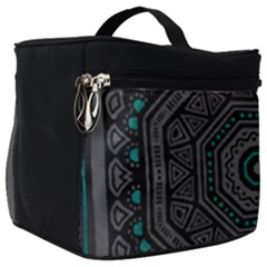 Mandala Vert Noir Pattern Make Up Travel Bag (big) by alllovelyideas