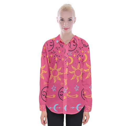 Pattern Mystic Color Womens Long Sleeve Shirt by alllovelyideas