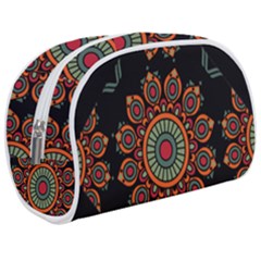 Colored Mandala Dark 2 Make Up Case (medium) by byali