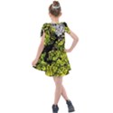 Acid green patterns Kids  Tie Up Tunic Dress View2