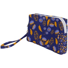 Folk Floral Art Pattern  Flowers Abstract Surface Design  Seamless Pattern Wristlet Pouch Bag (small) by Eskimos