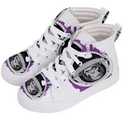 Purple Spacemonkey Kids  Hi-top Skate Sneakers by goljakoff